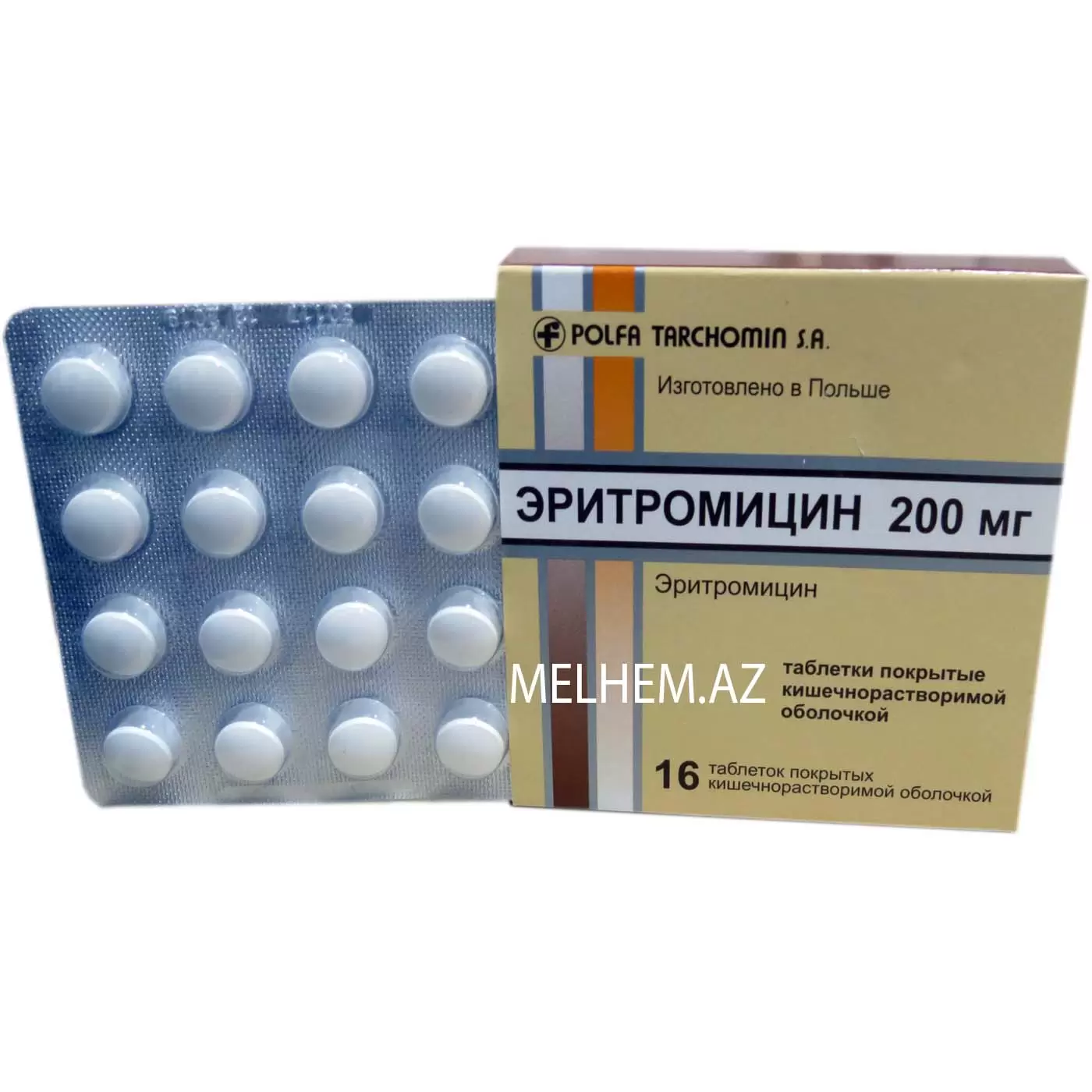 ERİTROMİSİN 200 mq